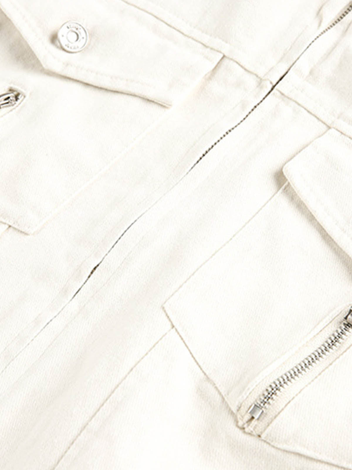 Structured Utility Stand Collar Zip Up Jacket