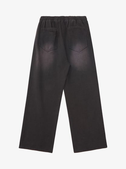 Thesupermade Washed and Ripped Skull Themed Hooded Cardigan Sweatshirt Set 