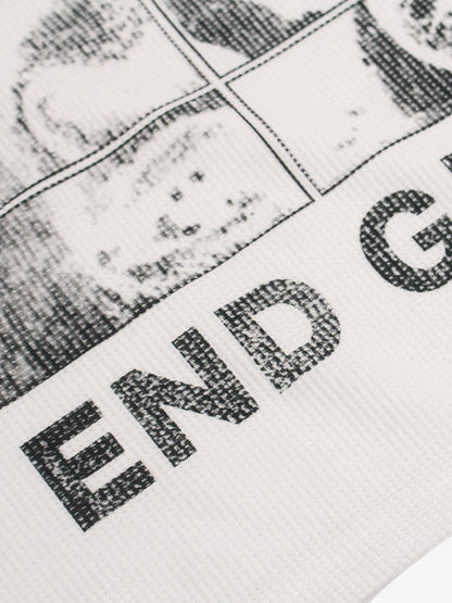 Graphic Print Long Sleeve Thermal Top for Casual Wear 