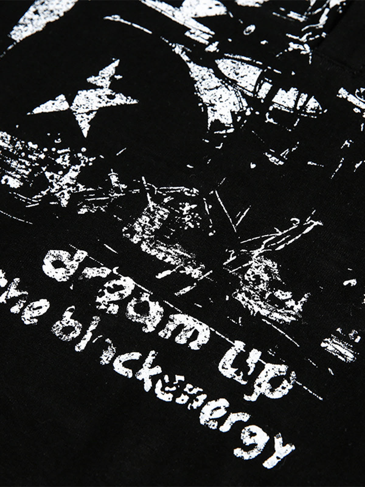 Double Collar Design Printed T-shirt 