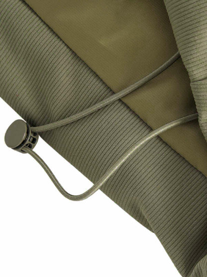 Vintage Oversized Pleated Stand Collar Jacket 