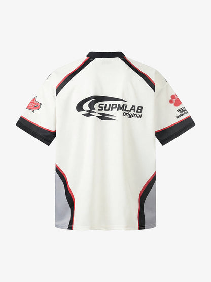 Polyester Cat Print Sports Jersey with V-Neck and Full Sublimation Design 