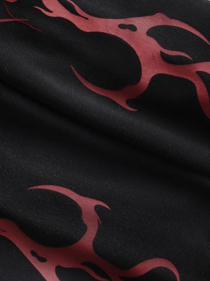 Cotton Blend Hooded Zip-Up Costume Jacket with Eye Holes and Gloves, Gothic Horror Style Full Coverage Hoodie for Cosplay and Halloween 