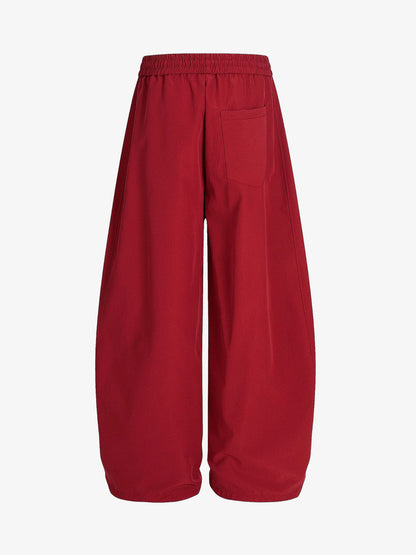 Cotton-Blend Track Suit Set with White Stripes - Oversized Zip-Up Jacket and Wide-Leg Pants?