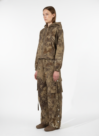 Street Snake Camo Multi-pocket Cargo Pants