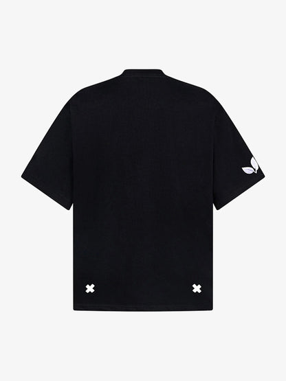 Floral Graphic Print T-Shirt - 2473 