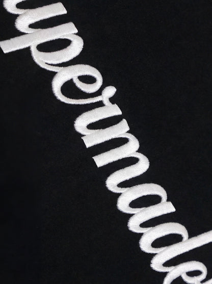 Cotton Blend Oversized Sport T-Shirt with Contrast Panels and Logo Print?