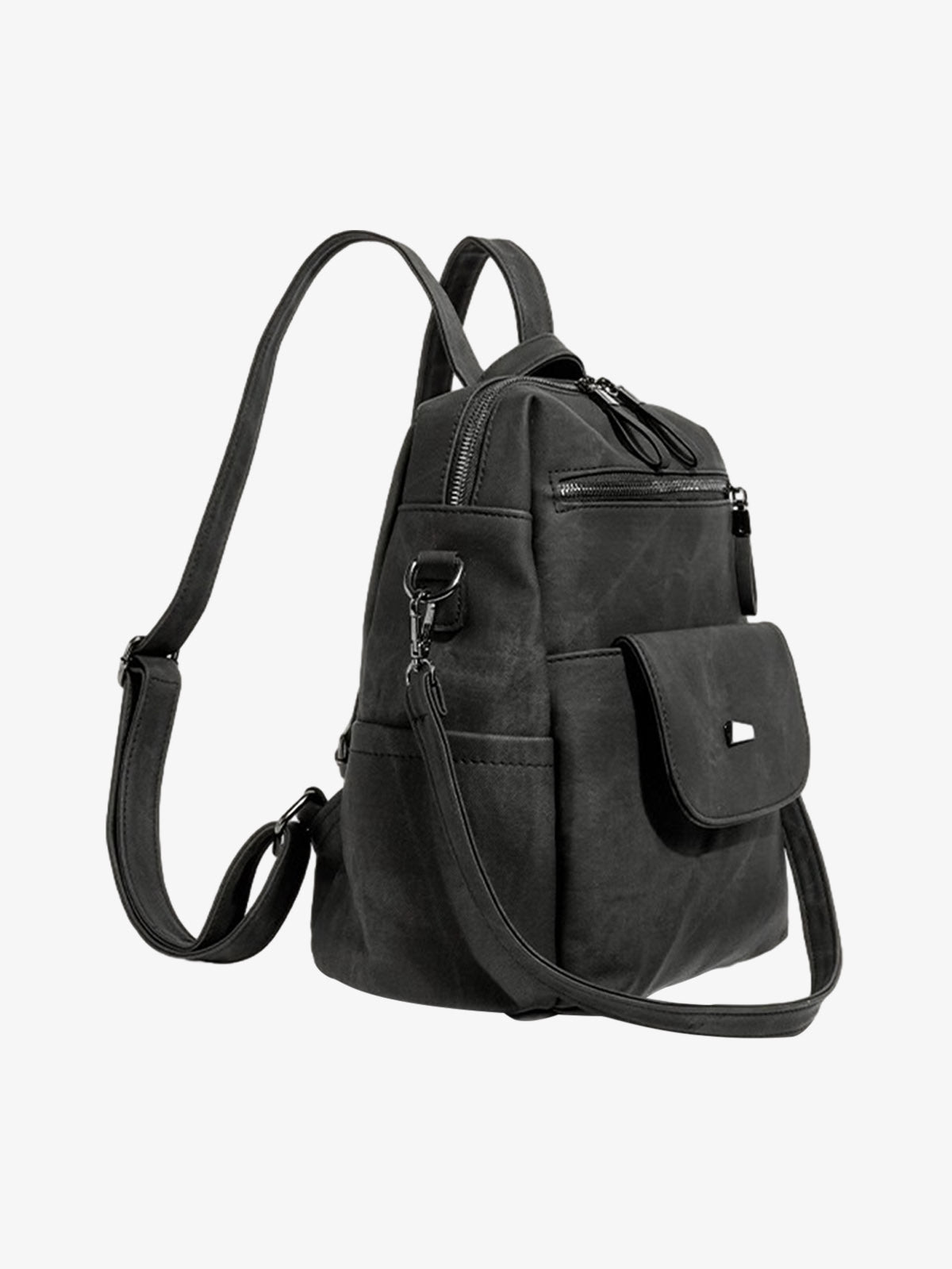 Suede Simple Dual-Use Large Capacity Backpack 