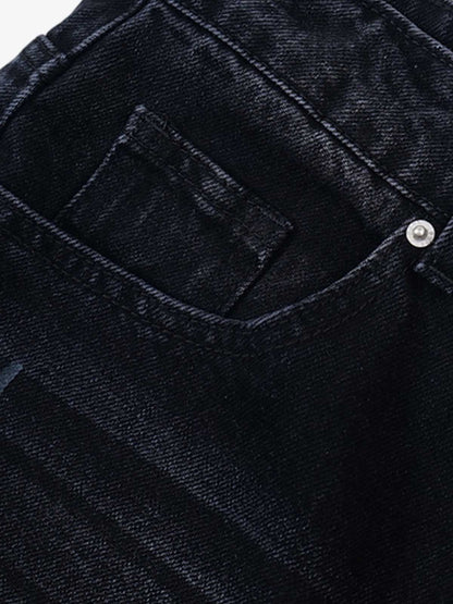 Stylish Denim Shorts with Flying Bird Prints for Summer Outfits 