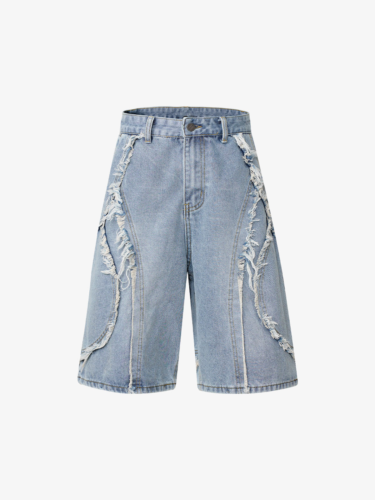 Thesupermade High Street Washed Distressed Denim Shorts - 2100 