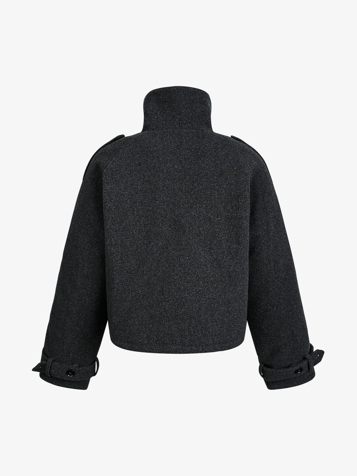 Stylish Zip-Up Jacket with Sleek Button Detail 