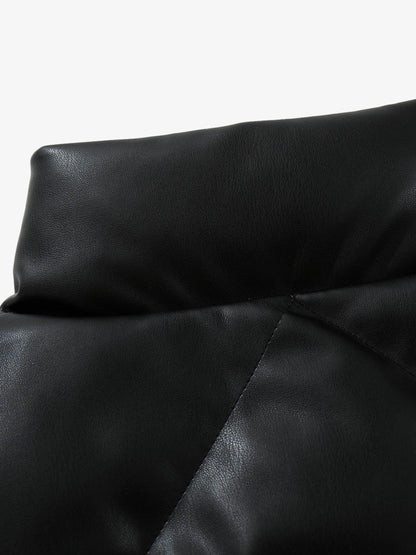 Quilted High-Neck Vest for Modern Urban Style 