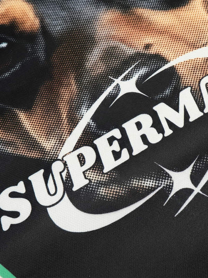 Polyester Supermade Dog Print Sports Jersey 