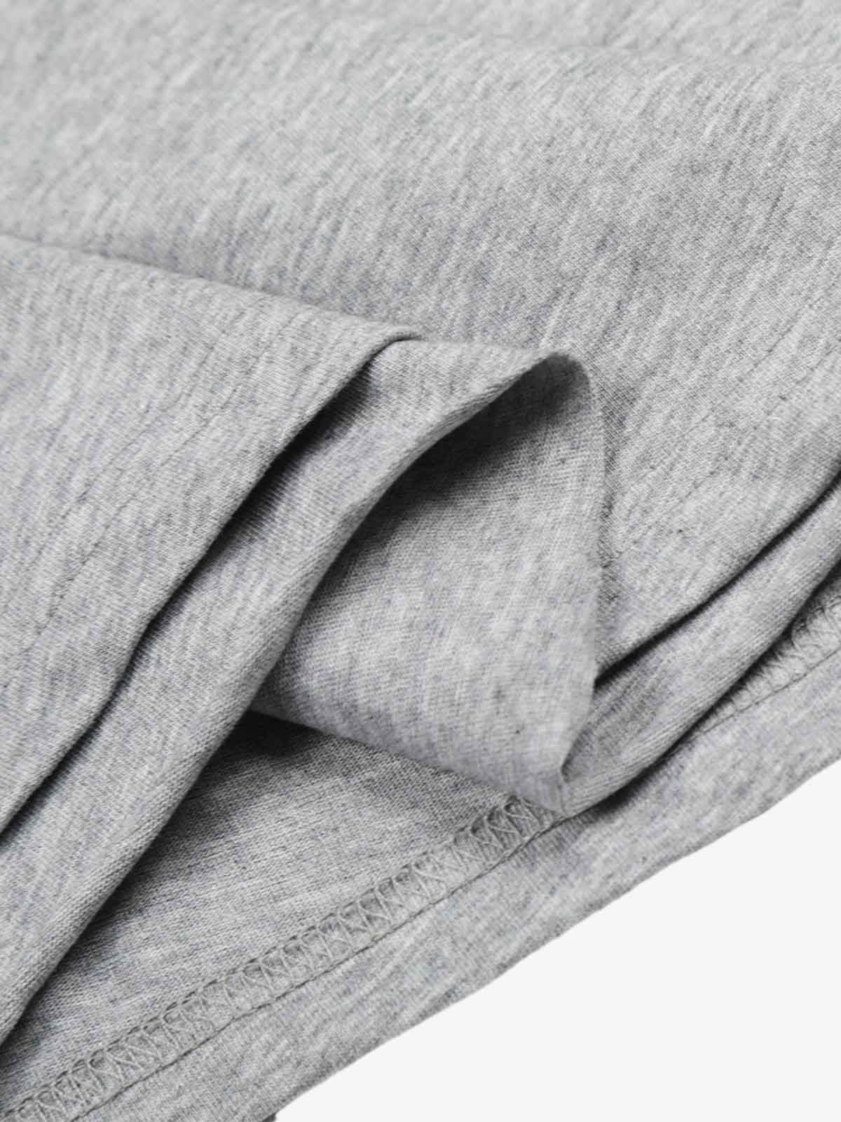 Layered Neck Button Detail Long Sleeve T-Shirt