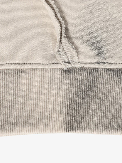 Retro Asymmetric Zip Up Deconstructed Hoodie 