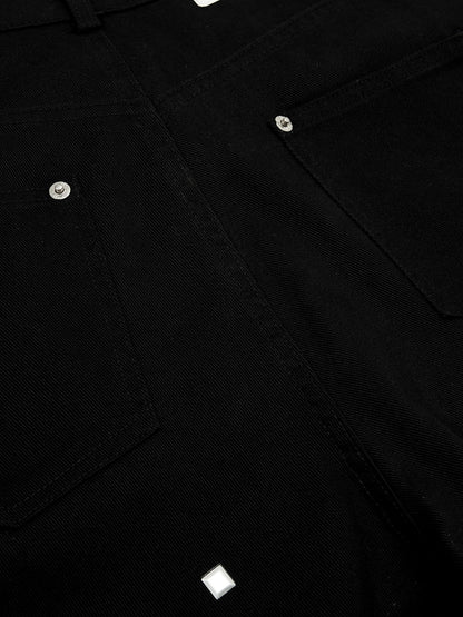 Cotton Blend Wide Leg Pants with Rhinestone Embellishment?