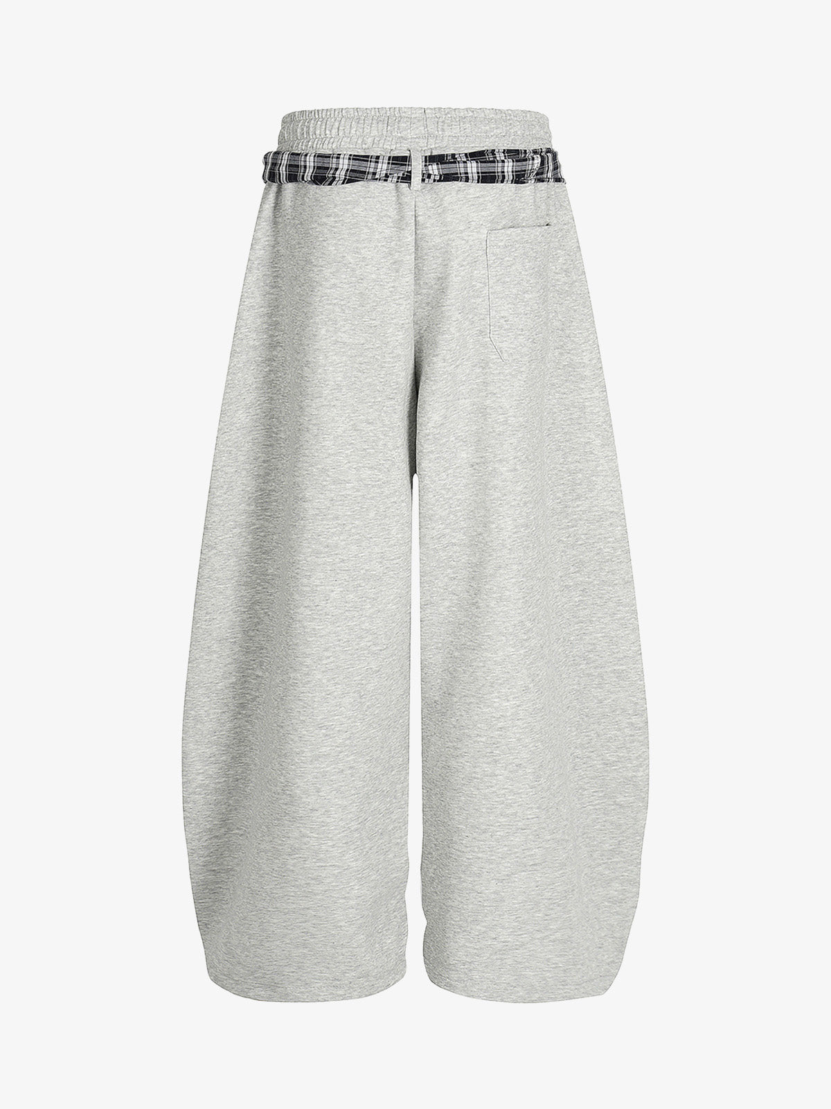 Stylish Wide-Leg Pants with Plaid Tie Belt for Women - Perfect for Casual and Fashionable Looks 