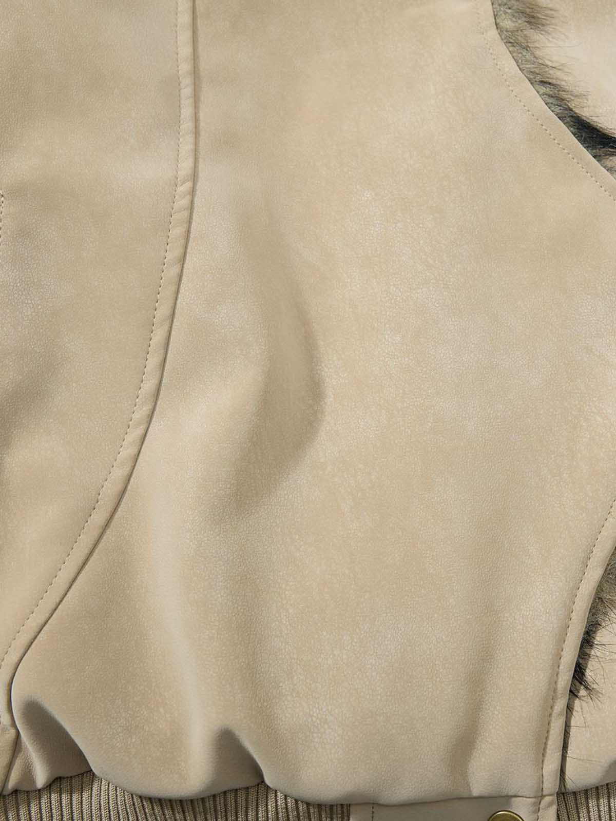 Stylish Faux Fur Trimmed Bomber Jacket for Winter Wear 