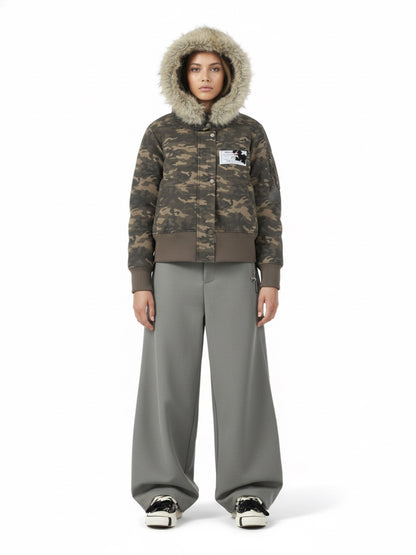 Elastic Waistband Barrel Pants - 2425