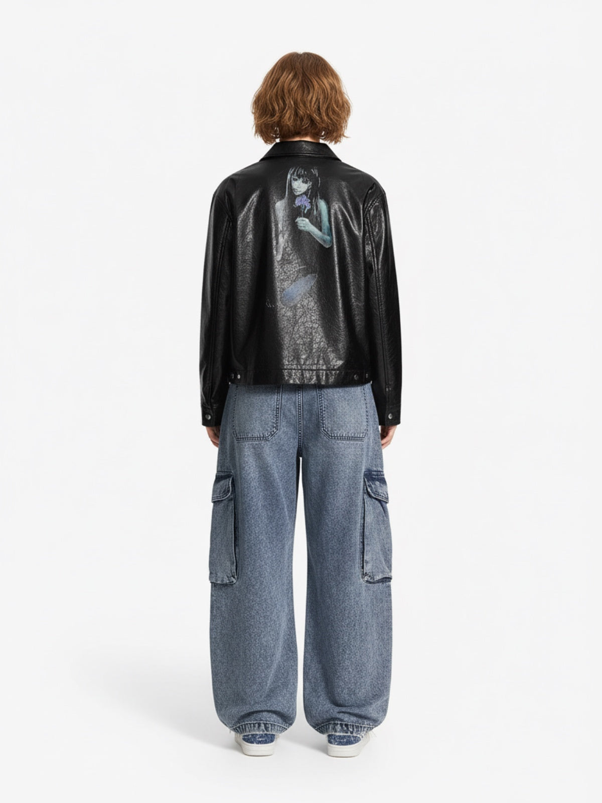 Vintage Washed Multi-Pocket Barrel Jeans