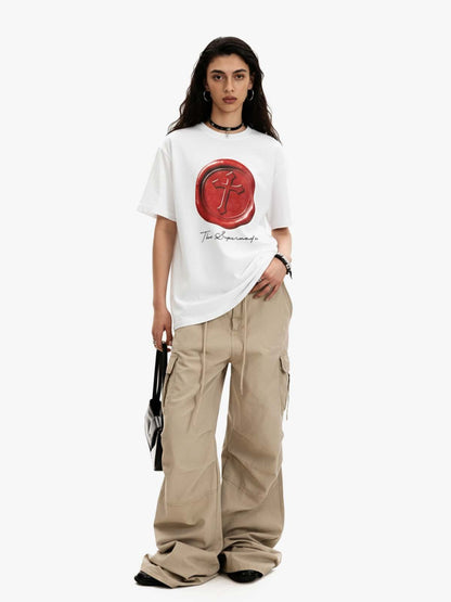 Wax Seal Cross Graphic T-Shirt