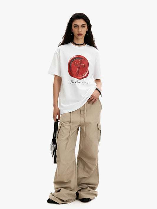 Wax Seal Cross Graphic T-Shirt