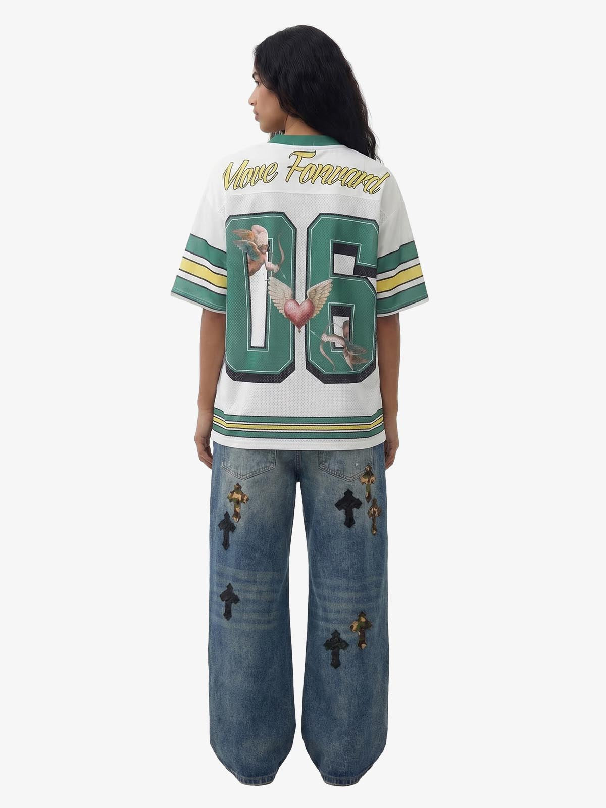 Sports Jersey V-Neck T-Shirt