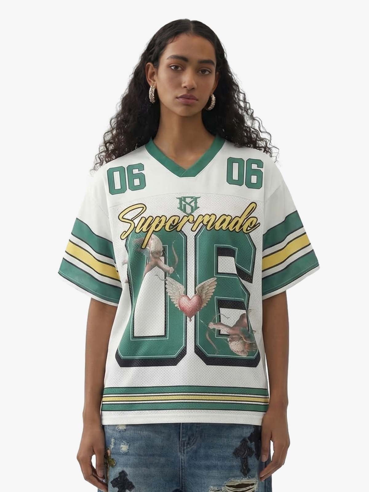 Sports Jersey V-Neck T-Shirt