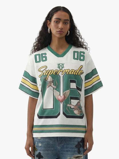 Sports Jersey V-Neck T-Shirt