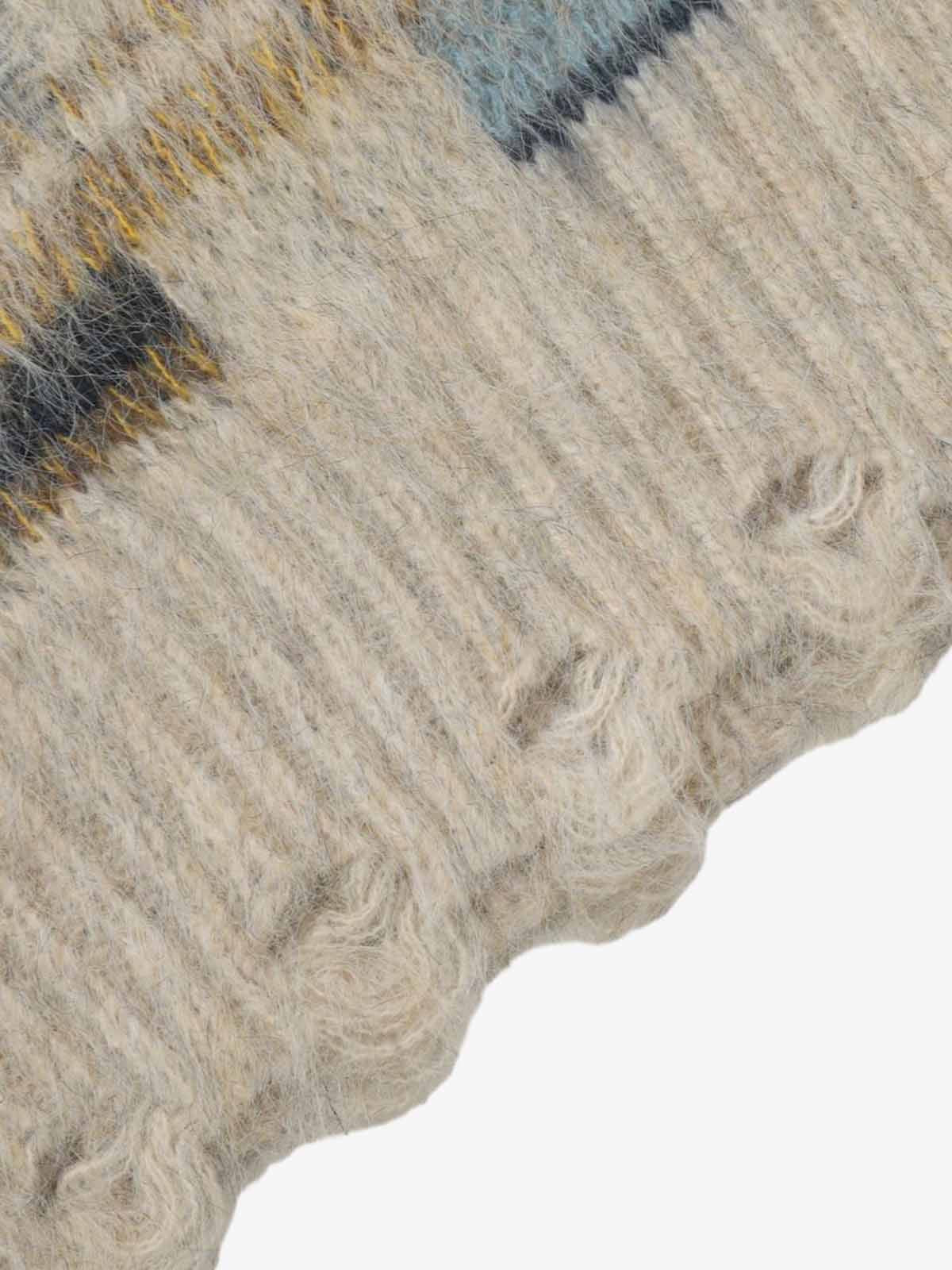 Geometric Irregular Striped Sweater 