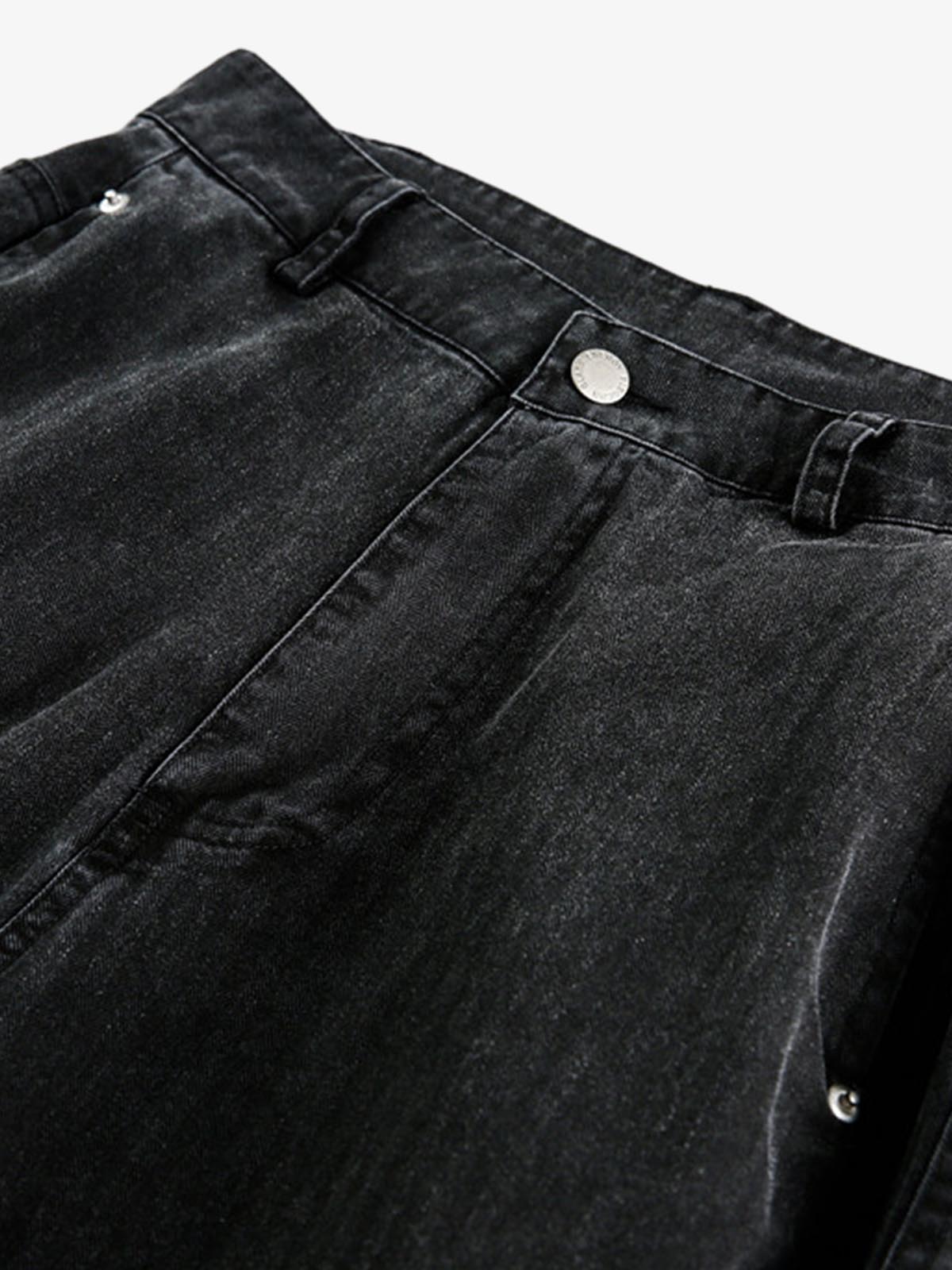 Riveted Pleated Casual Scimitar Pants 
