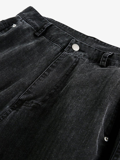 Riveted Pleated Casual Scimitar Pants 