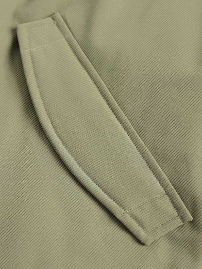 Vintage Oversized Pleated Stand Collar Jacket 