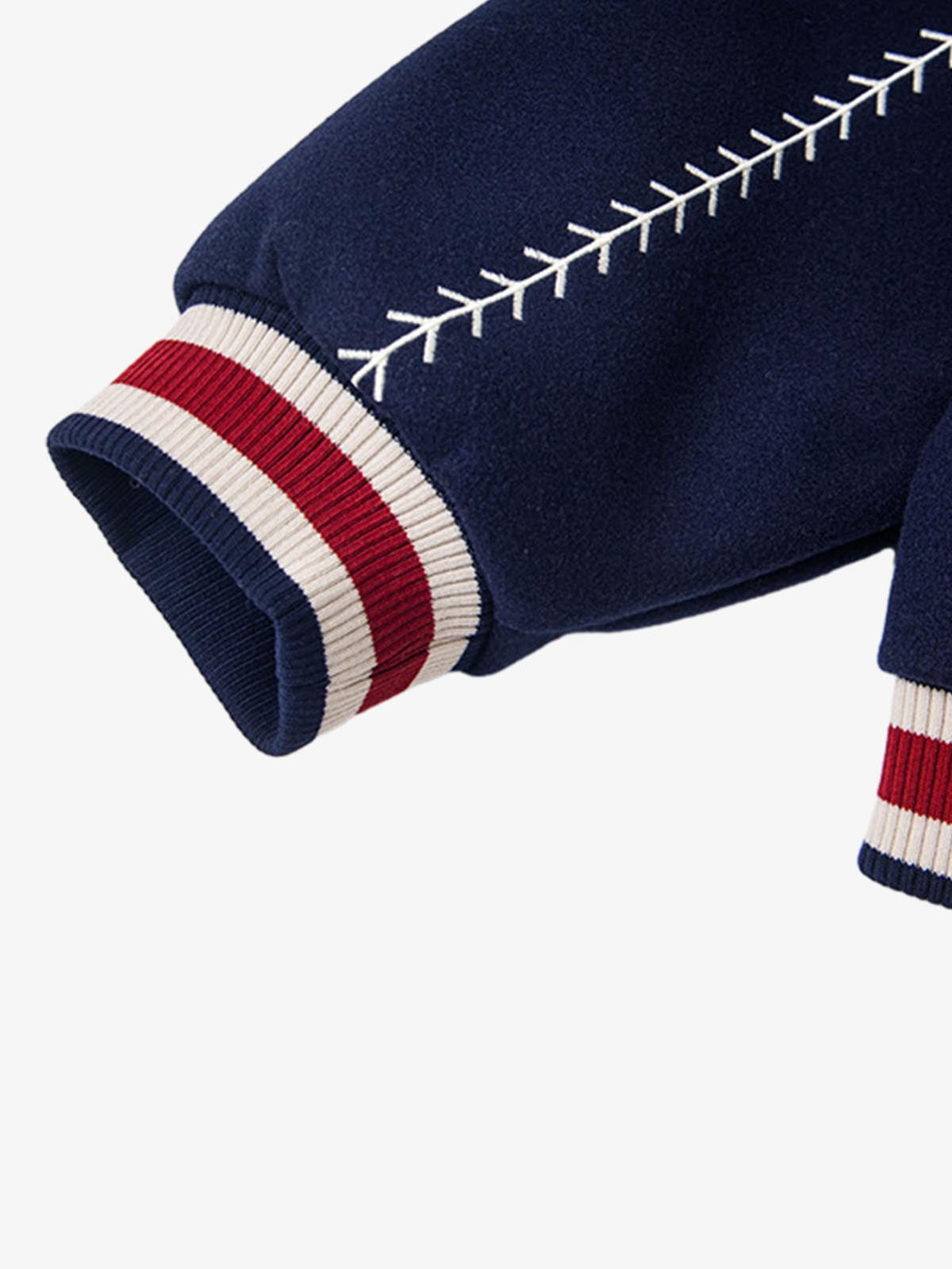 Baseball Stitch Embroidered Varsity Jacket