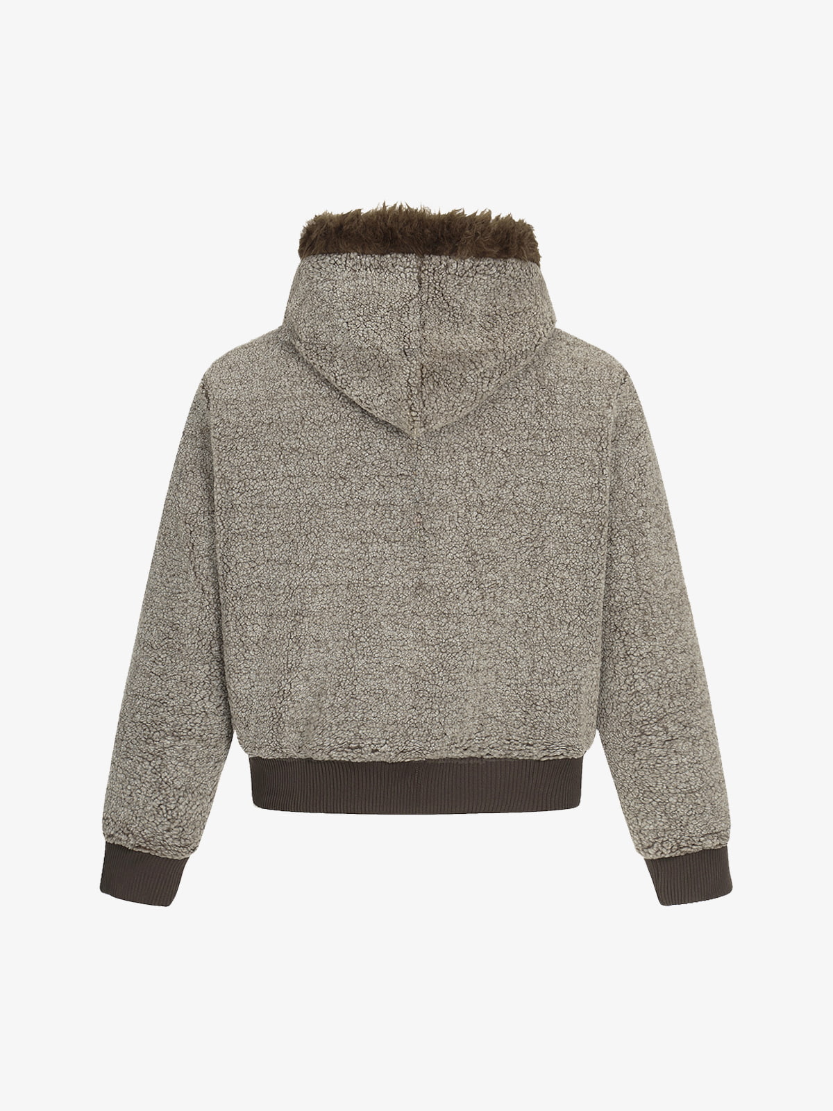 Cozy Hooded Jacket with Faux Fur Trim for Winter and Fall 