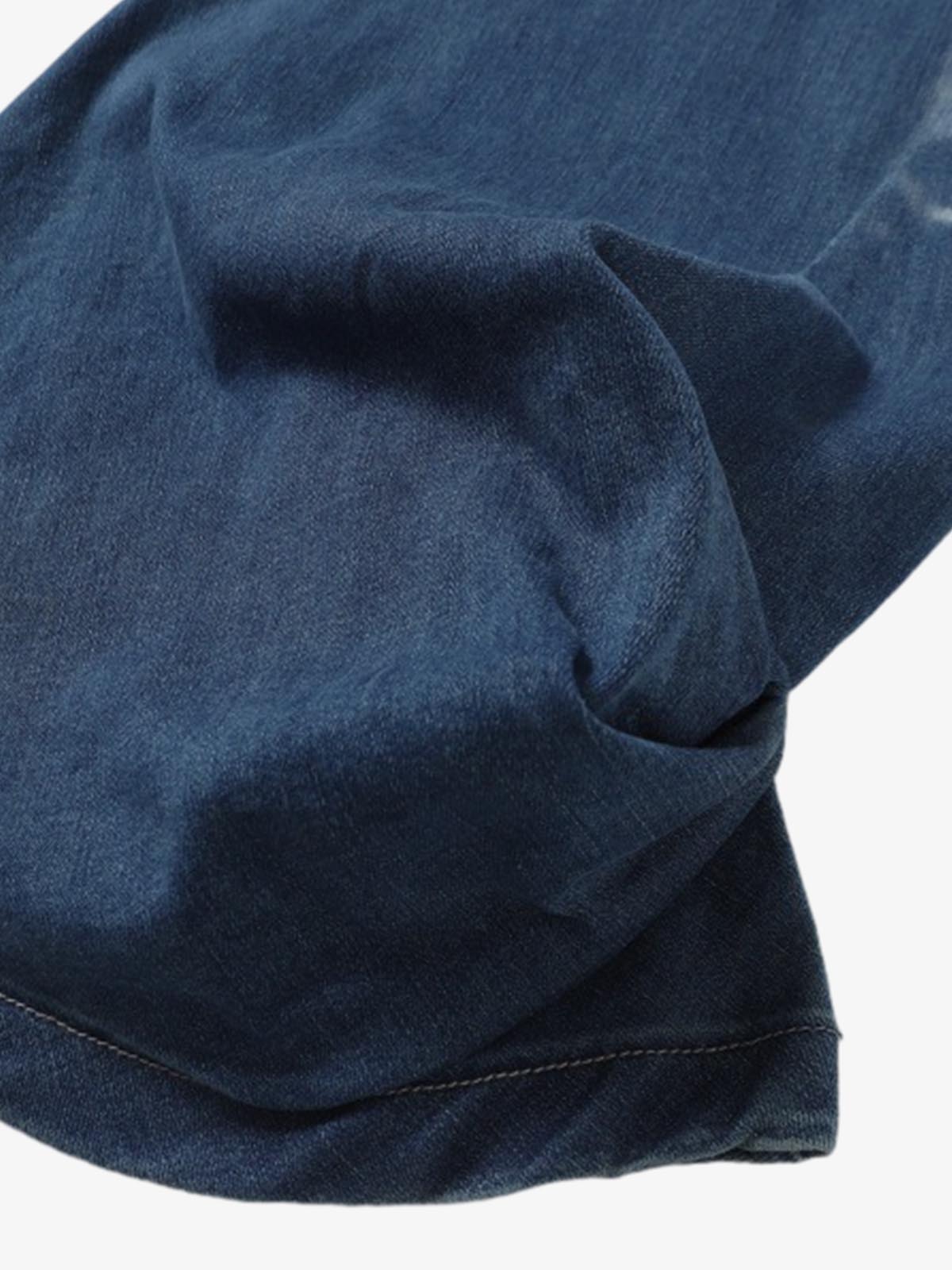 Washed Panel Seam Flare Jeans