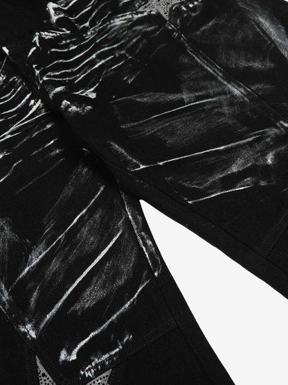 Street Star Painted Barrel Jeans 