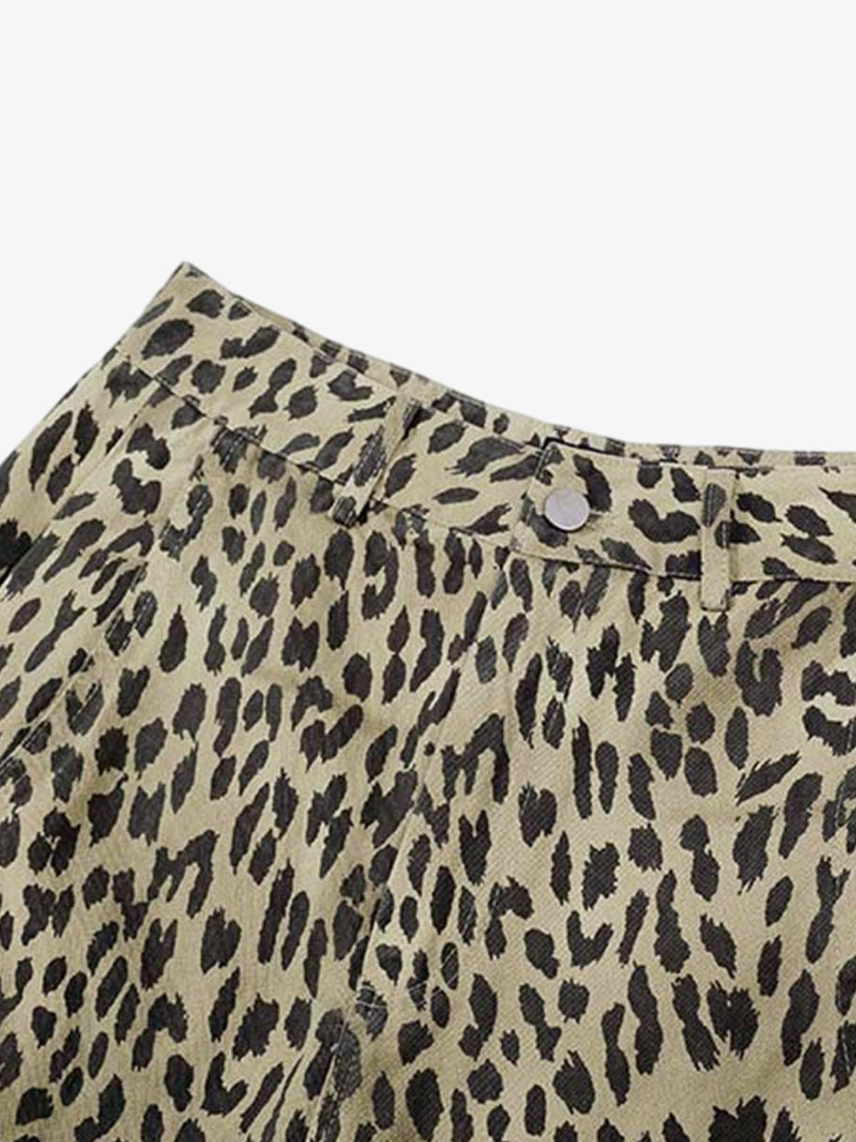 Cotton Leopard Print Bermuda Shorts for Men 