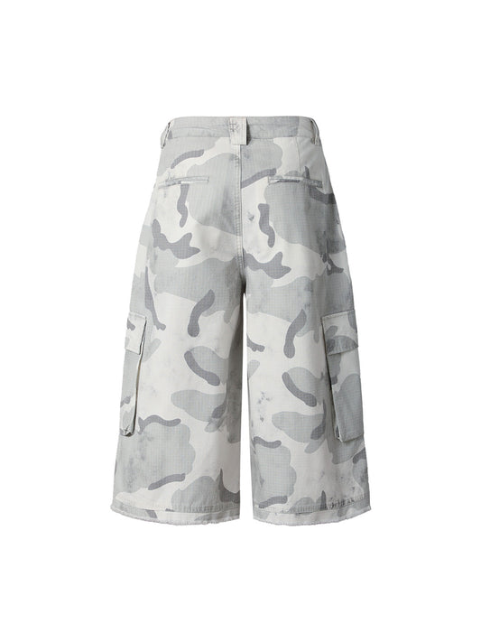 Camouflage Multi-Pocket Cargo Shorts 