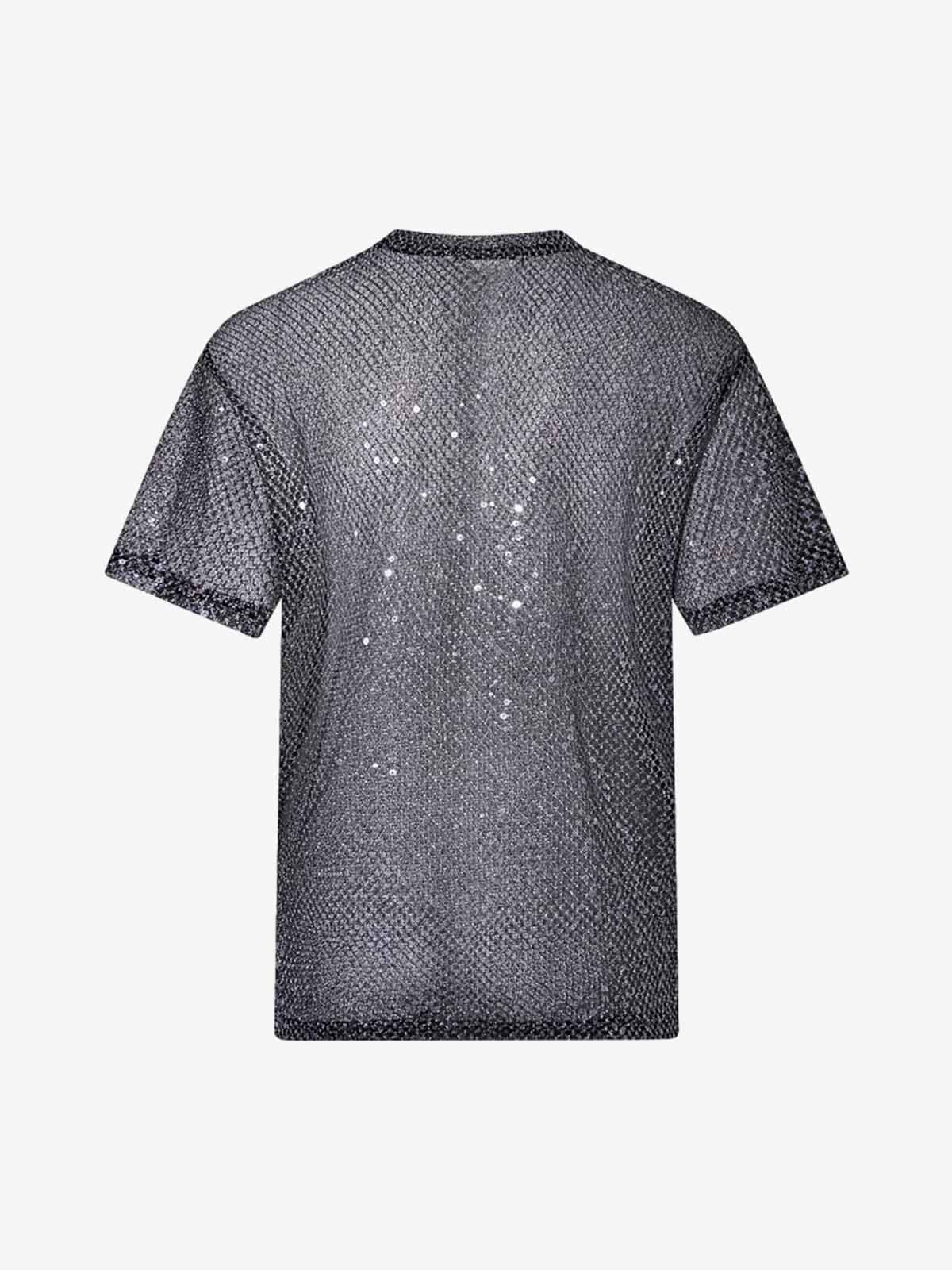 Glitter Niche See-through Mesh T-shirt 