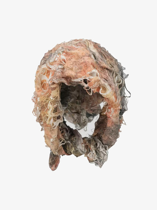 Distressed Denim Scarf with Unique Frayed Edges 