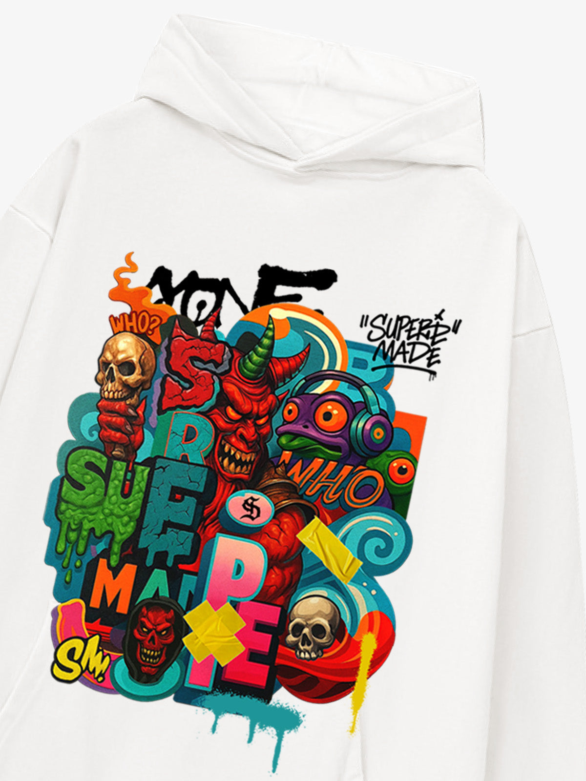 Thesupermade Devil Street Graffiti Carnival Hoodie 
