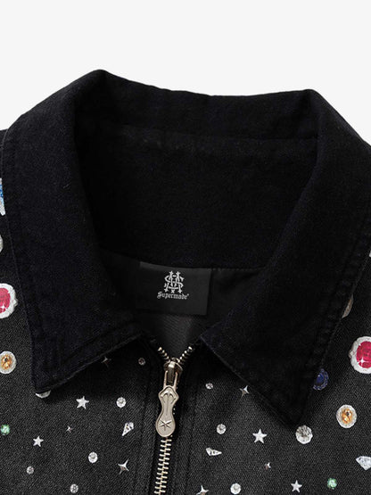 Thesupermade Spray-dyed Gradient Multi-layered Print Jacket 