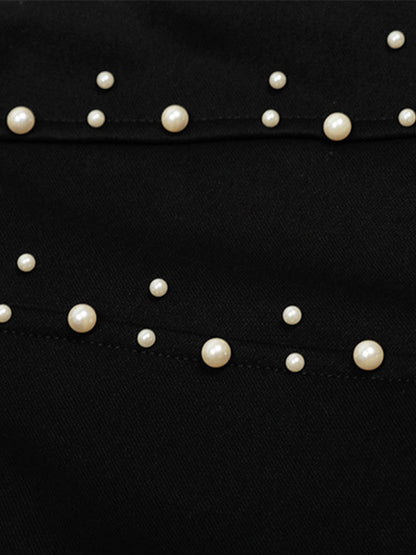 Pearl Design Cropped Jacket