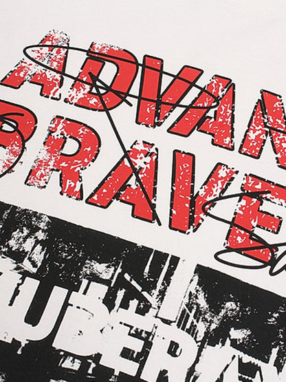 Bold "Advance Bravely" Graphic T-Shirt 