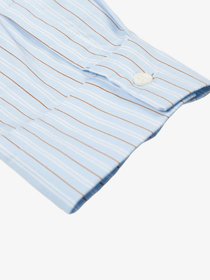 Fun Graffiti Striped Graphic Button-Up Shirt