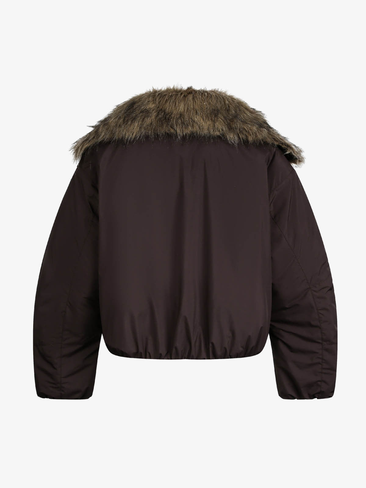 Fur Toggle Puffer Jacket