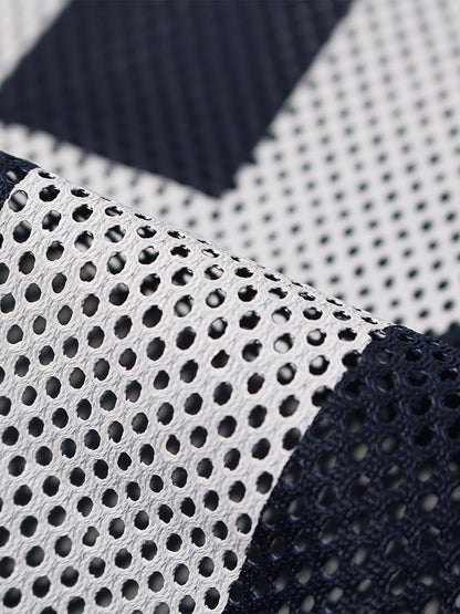 Mesh Jersey Number 8 Sports T-Shirt with Star Design and Sleeve Stripes 