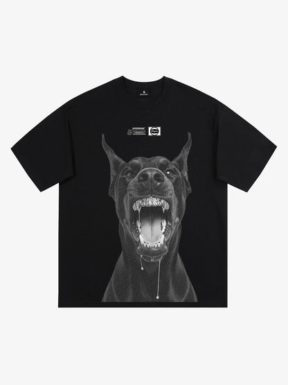 Snake and Sword Graphic T-Shirt with Bold Statement Design 