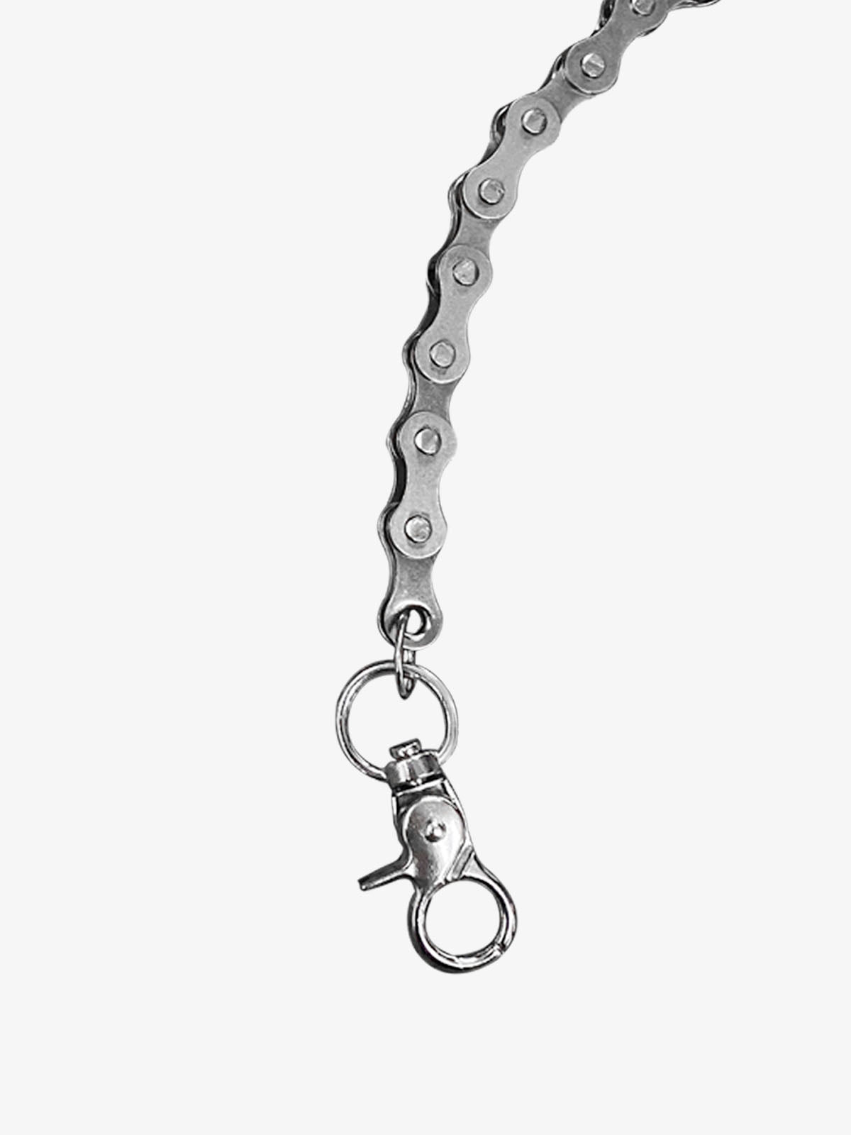 Street Punk Silver Bicycle Chain Key Pendant Pants Chain 